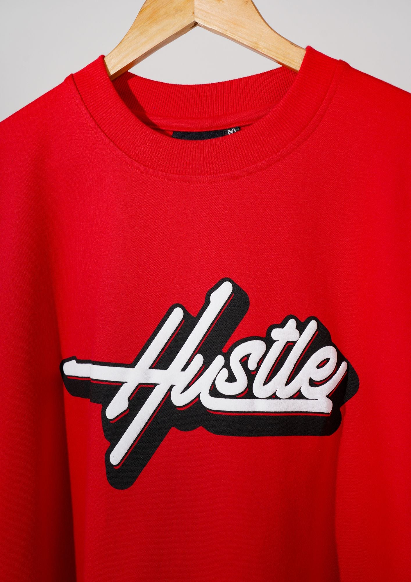 Crimson Red Hustle T-shirt - 260 GSM