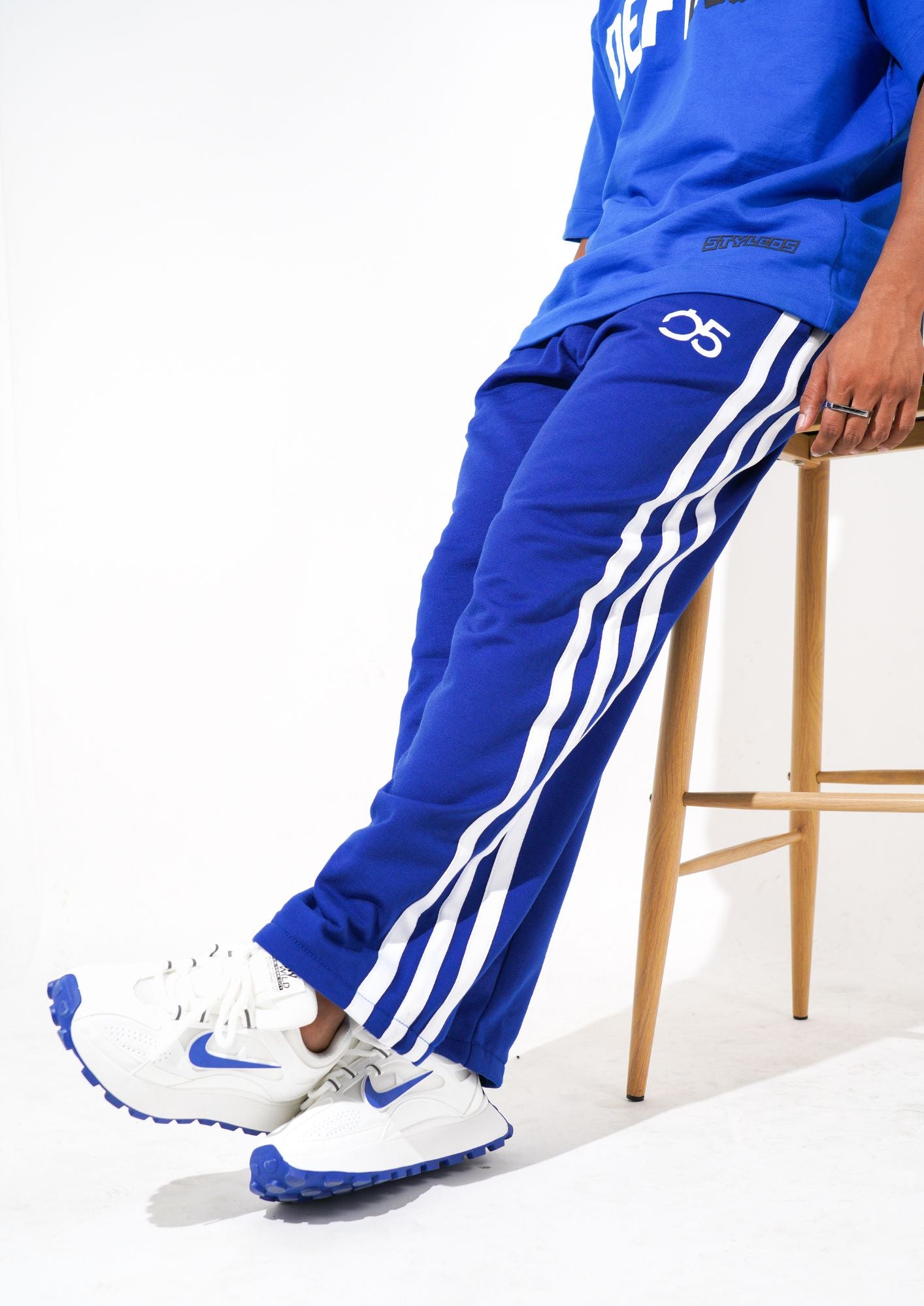Royal Blue Straight Fit Pant - 300 GSM
