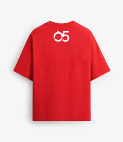 Crimson Red Hustle T-shirt - 260 GSM