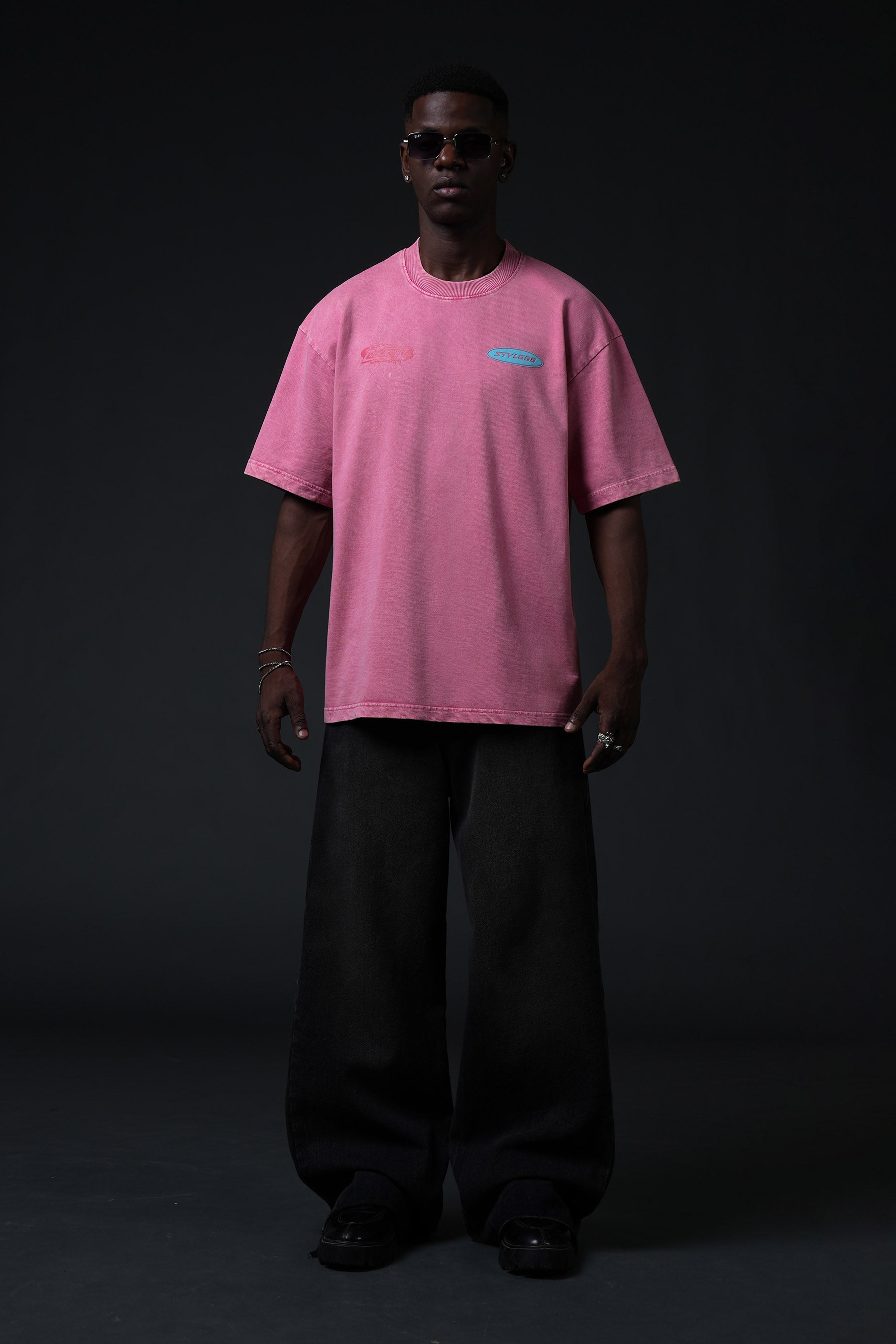 CREATIVE PINK ACID WASH - 250 GSM