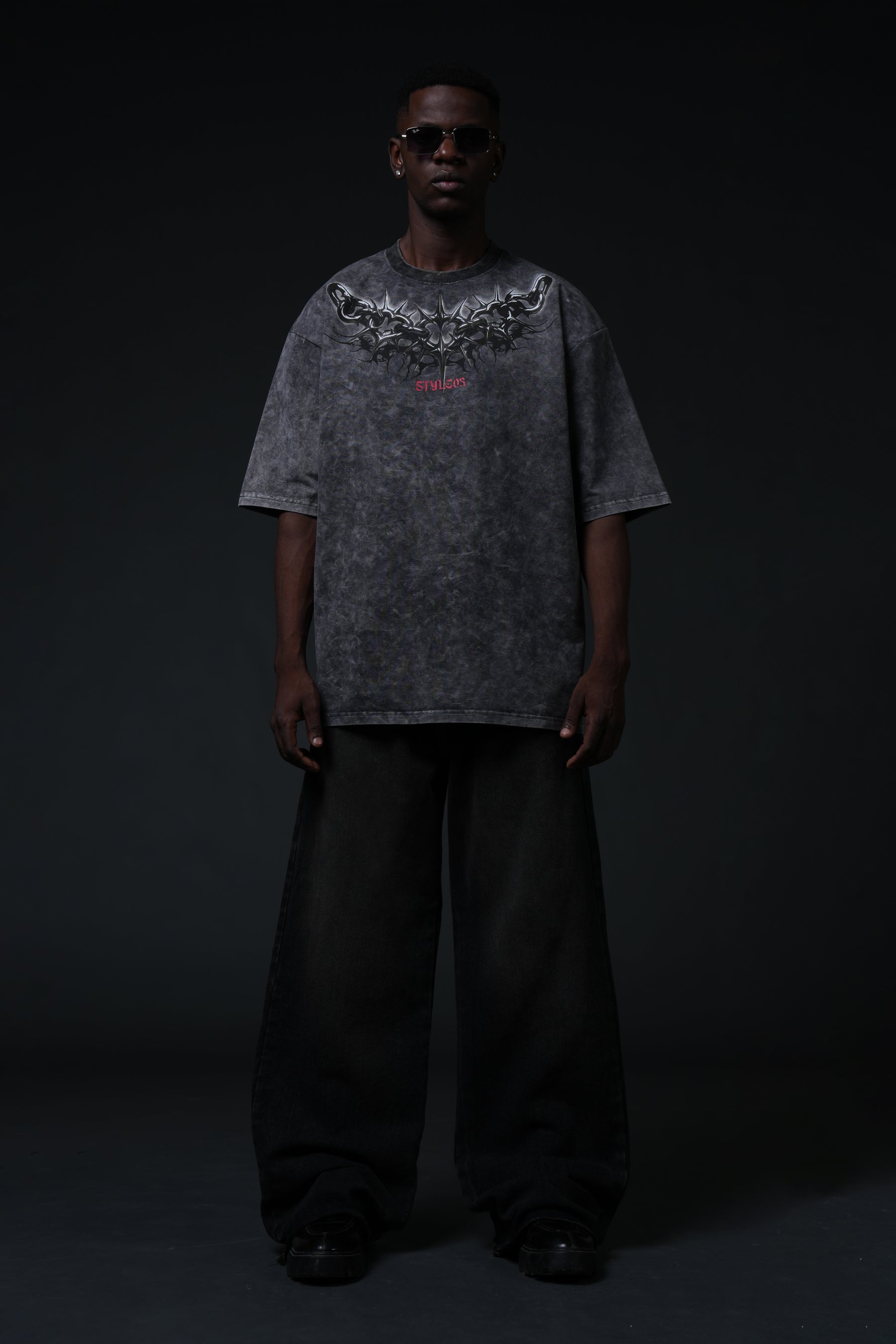 Urban Dark Black Acid Wash -260 gsm