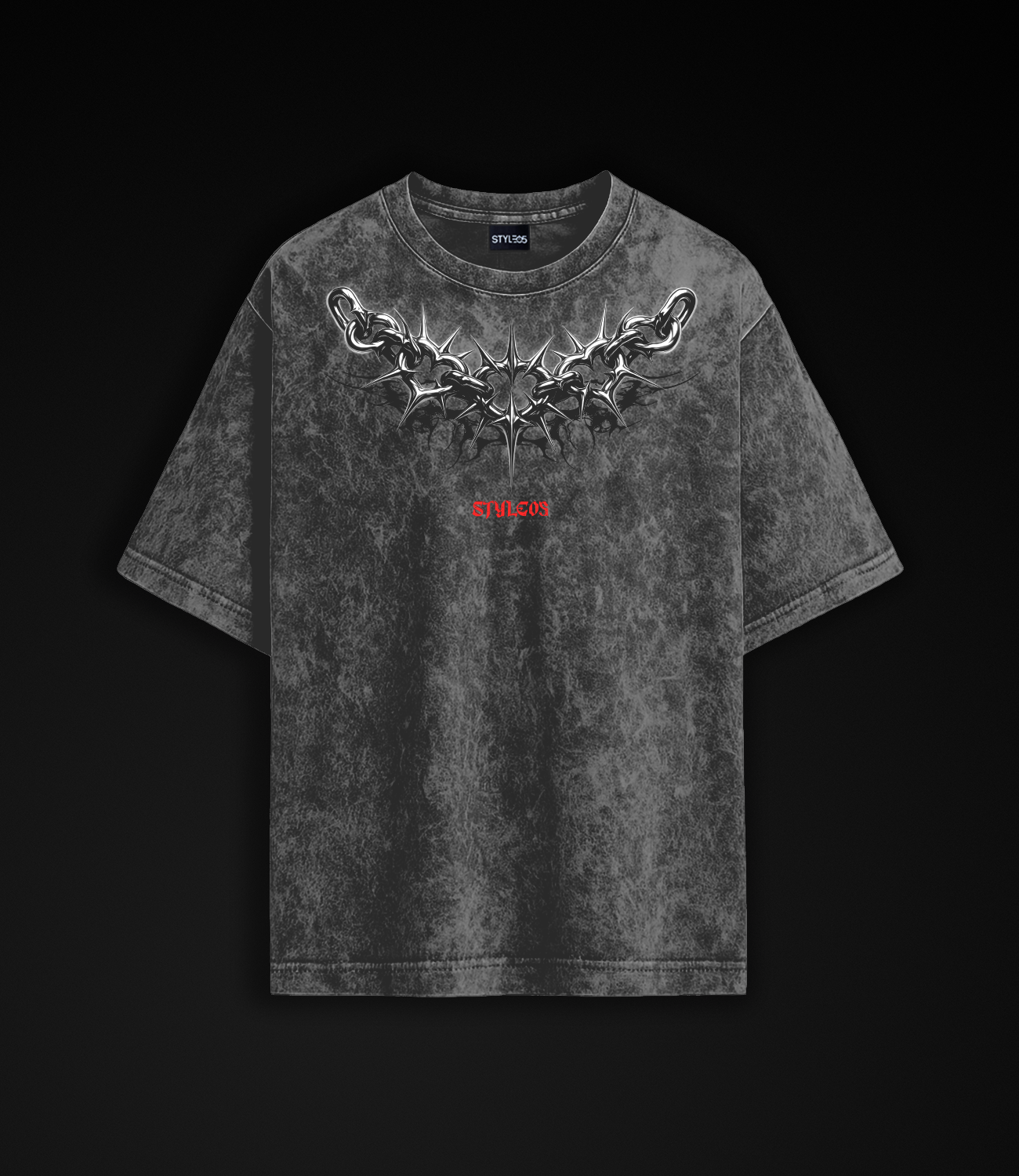 Urban Dark Black Acid Wash -260 gsm