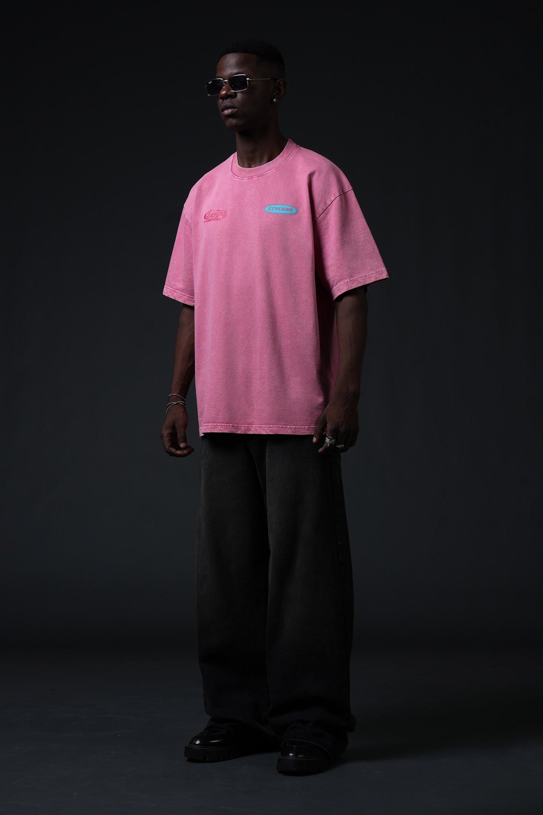 CREATIVE PINK ACID WASH - 250 GSM