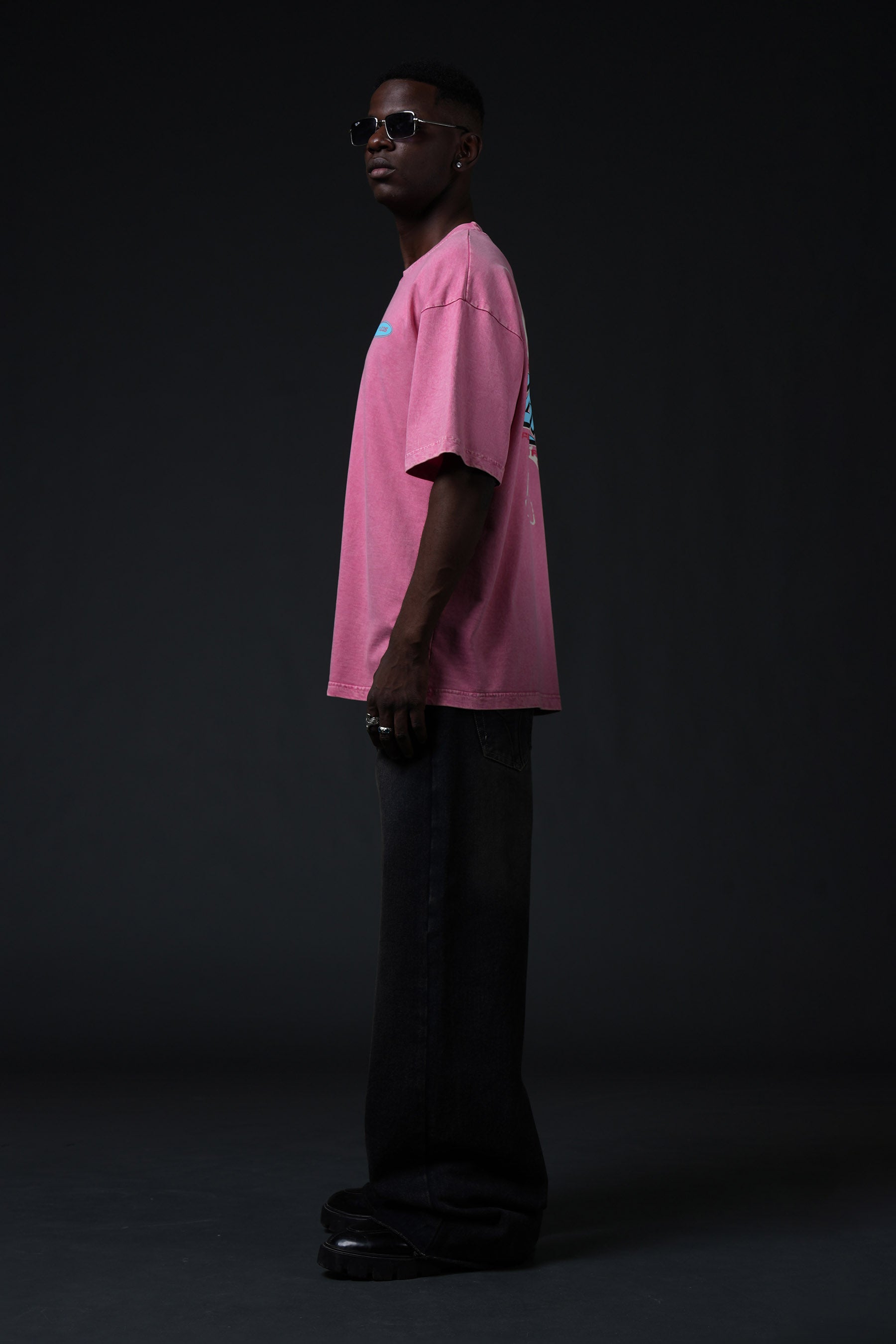 CREATIVE PINK ACID WASH - 250 GSM