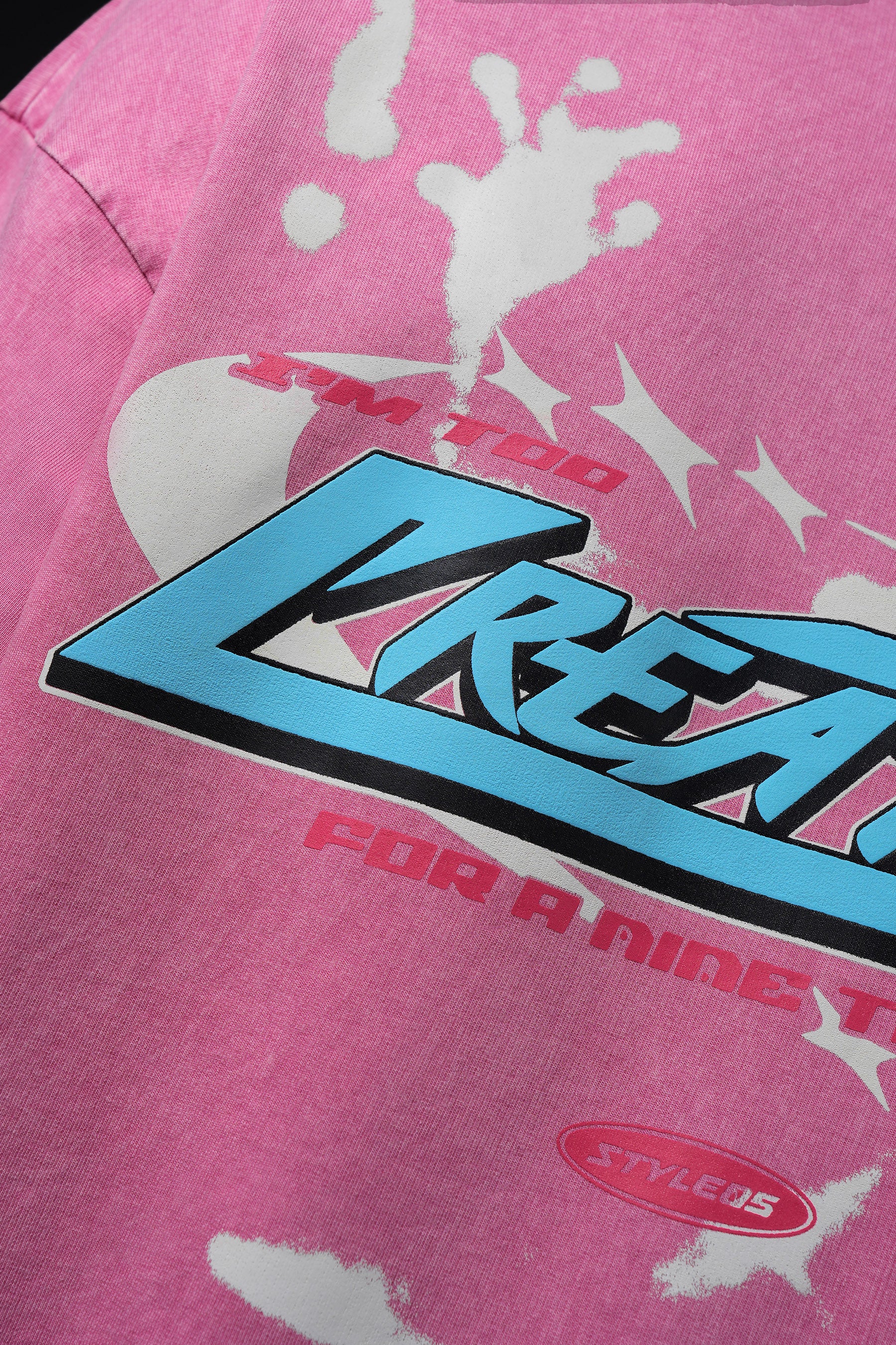 CREATIVE PINK ACID WASH - 250 GSM